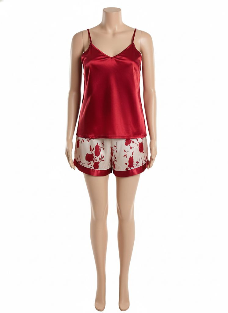 ملابس منزلية للسيدات بلون أحمر